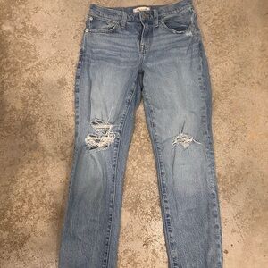 Madewell Slim Boyfriend Distressed Jeans
